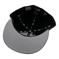 Tampa Bay Devil Rays Black and Graphite Tropicana Field Patch Grey UV New Era 59FIFTY Fitted Hat