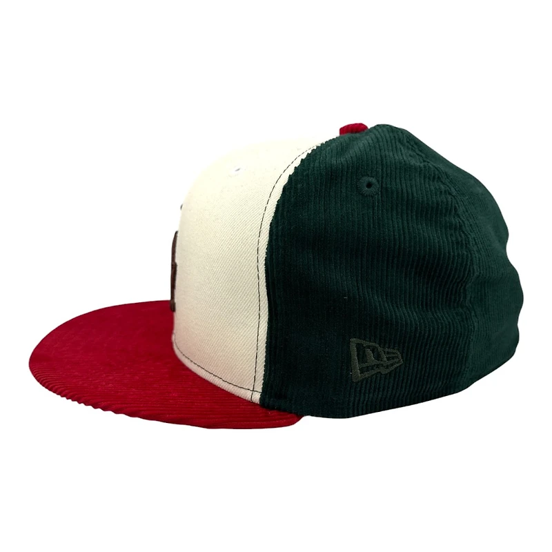 Los Angeles Dodgers Three Tone Corduroy Grey UV New Era 59FIFTY Fitted Hat