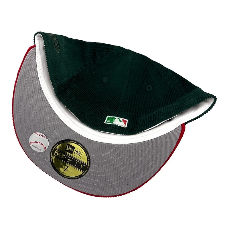 Los Angeles Dodgers Three Tone Corduroy Grey UV New Era 59FIFTY Fitted Hat