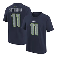 Youth Seattle Seahawks Jaxon Smith-Njigba College Navy Nike Name and Number T-Shirt