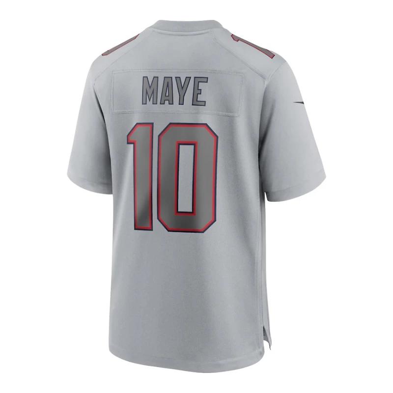 New England Patriots Drake Maye Nike Atmosphere Fashion Gray Game Jersey
