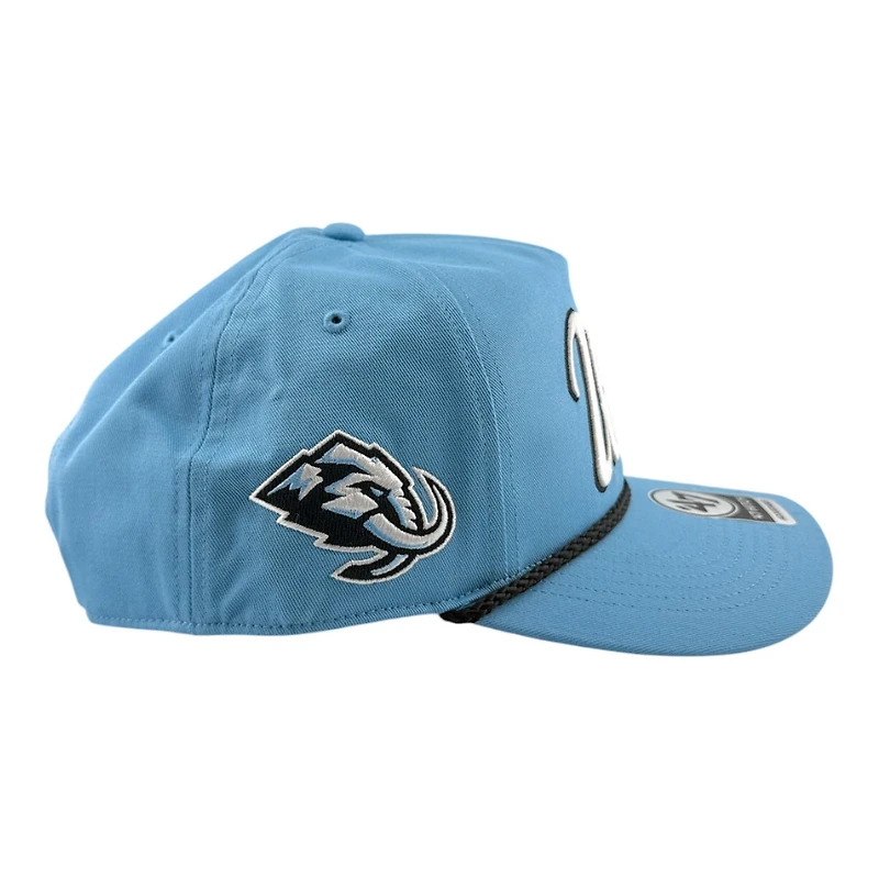Utah Mammoth Blue "Utah" Script with Mammoth Patch Rope '47 Hitch Hat