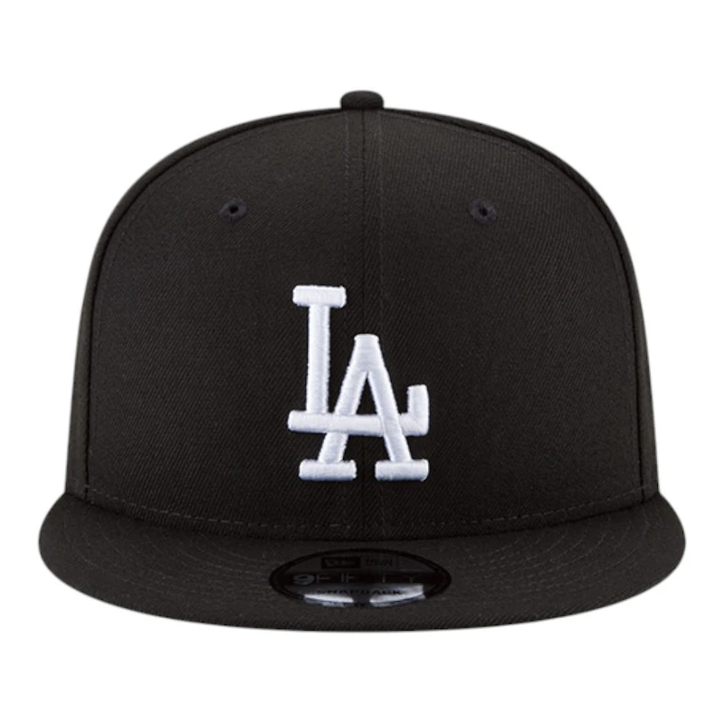 Los Angeles Dodgers White on Black 2025 World Series Patch New Era 9FIFTY Snapback