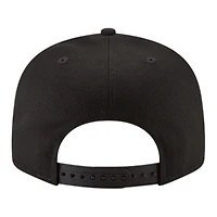 Los Angeles Dodgers White on Black 2025 World Series Patch New Era 9FIFTY Snapback