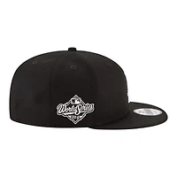 Los Angeles Dodgers White on Black 2025 World Series Patch New Era 9FIFTY Snapback