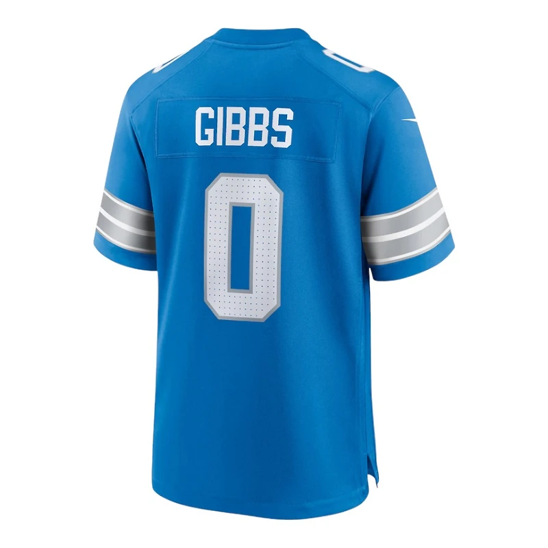 Detroit Lions Jahmyr Gibbs Blue Nike Game Jersey