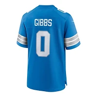 Detroit Lions Jahmyr Gibbs Blue Nike Game Jersey