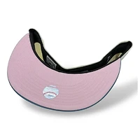 Anaheim Angels Chrome and Light Blue 50th Anniversary Patch Pink UV New Era 59FIFTY Fitted Hat