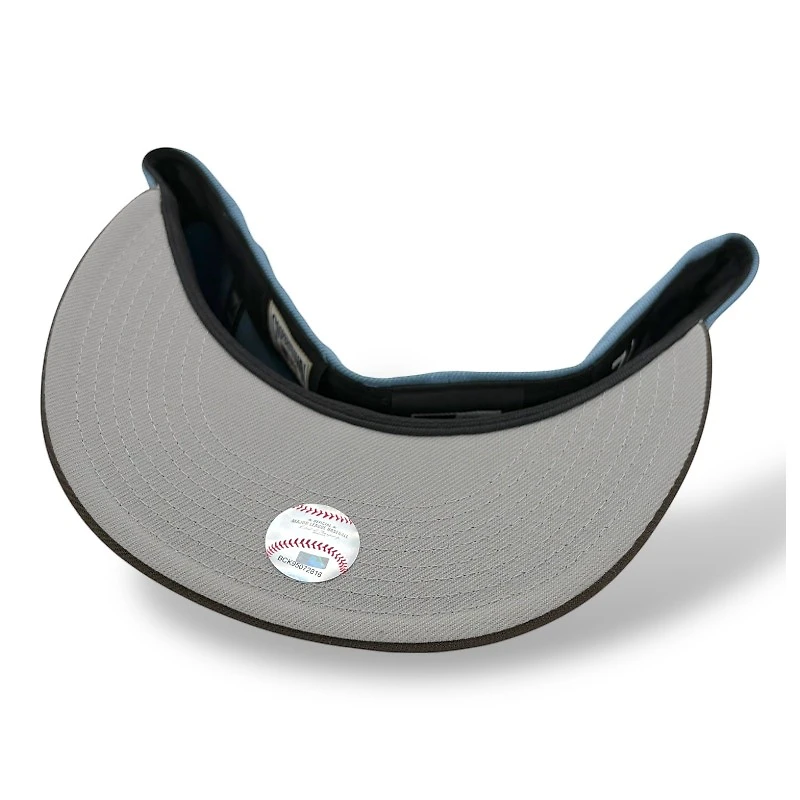 Houston Astros Blue and Brown 35 Great Years Patch Grey UV New Era 59FIFTY Fitted Hat