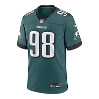 Philadalphia Eagles Jalen Carter Midnight Green Nike Team Game Jersey