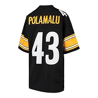 Youth Pittsburgh Steelers Troy Polamalu Black Mitchell & Ness 2005 Throwback Retired Player NFL Jersey