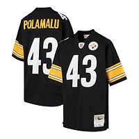 Youth Pittsburgh Steelers Troy Polamalu Black Mitchell & Ness 2005 Throwback Retired Player NFL Jersey