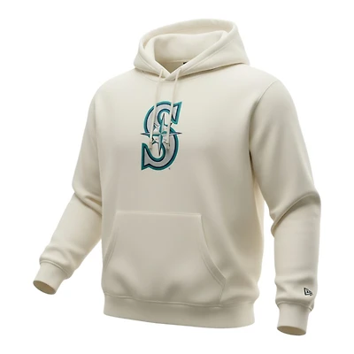 Seattle Mariners Cream New Era Pullover Hoodie