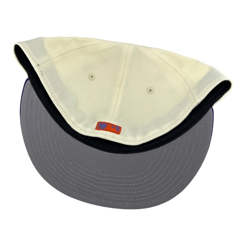 Los Angeles Dodgers Chrome and Purple 2Tone with Red Outline Grey UV New Era 59FIFTY Fitted Hat