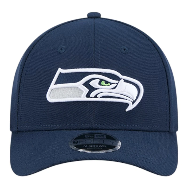 Youth Seattle Seahawks Navy New Era 9FORTY M-Crown Adjustable Hat