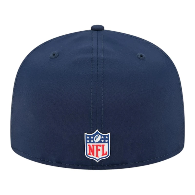 New England Patriots Navy 2025 NFL Sideline Era 59FIFTY Fitted Hat
