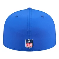 Los Angeles Rams Royal Blue 2025 NFL Sideline New Era 59FIFTY Fitted Hat