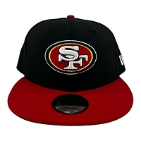 Youth San Francisco 49ers Black and Red Basic New Era 9FIFTY Snapback Hat