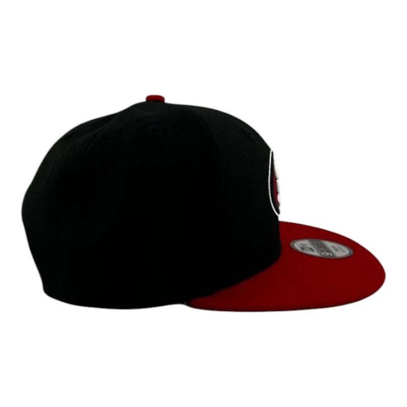 Youth San Francisco 49ers Black and Red Basic New Era 9FIFTY Snapback Hat