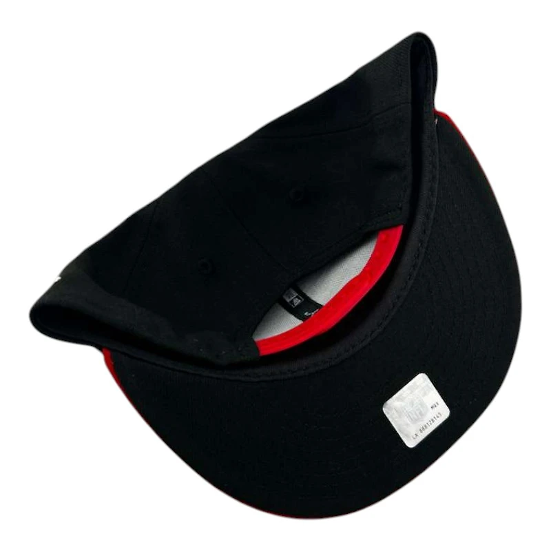 Youth San Francisco 49ers Black and Red Basic New Era 9FIFTY Snapback Hat