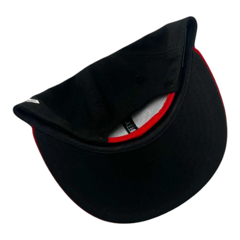 Youth Houston Texans Black and Red Basic New Era 9FIFTY Snapback Hat