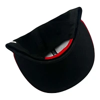 Youth Houston Texans Black and Red Basic New Era 9FIFTY Snapback Hat