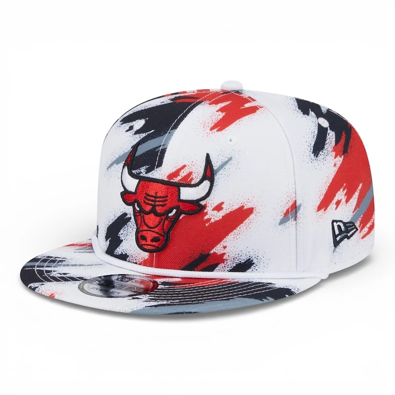 Chicago Bulls White Paint Splatter Rope New Era 9FIFTY Snapback