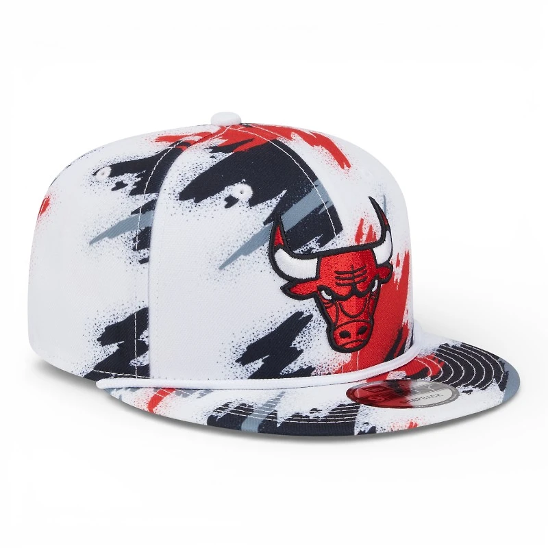 Chicago Bulls White Paint Splatter Rope New Era 9FIFTY Snapback