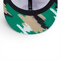 Boston Celtics White Paint Splatter Rope New Era 9FIFTY Snapback