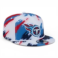 Tennessee Titans White Paint Splatter Rope New Era 9FIFTY Snapback
