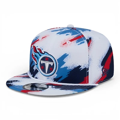 Tennessee Titans White Paint Splatter Rope New Era 9FIFTY Snapback