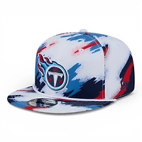 Tennessee Titans White Paint Splatter Rope New Era 9FIFTY Snapback
