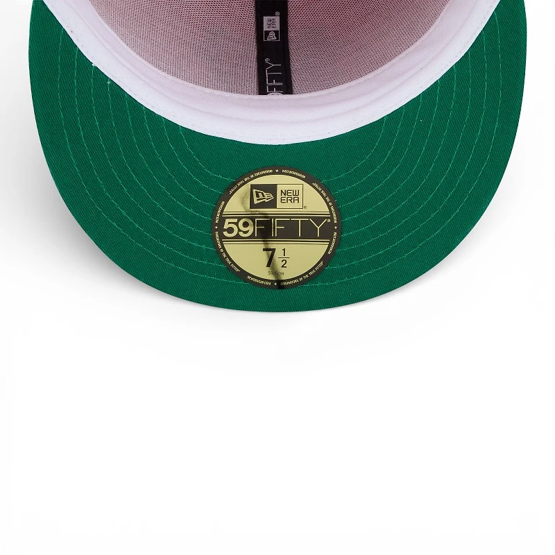 Anaheim Ducks Orange and Leather Visor NHL New Era 59FIFTY Fitted Hat