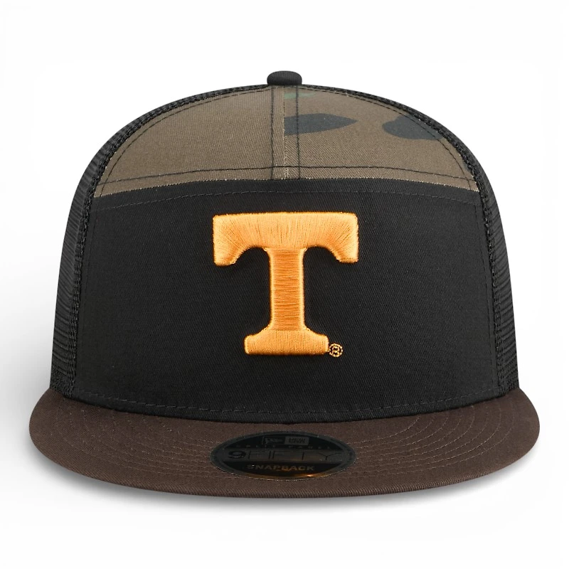 Tennessee Volunteers Camp Mesh Back Outdoor New Era 9FIFTY Split Panel Snapback Hat