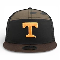 Tennessee Volunteers Camp Mesh Back Outdoor New Era 9FIFTY Split Panel Snapback Hat
