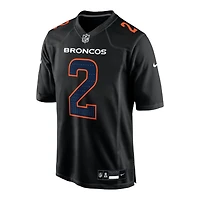 Denver Broncos Patrick Surtain II Nike Carbon Black Fashion Game Jersey