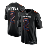 Denver Broncos Patrick Surtain II Nike Carbon Black Fashion Game Jersey