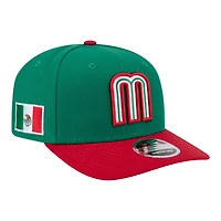 Mexico Green and Red 2026 World Baseball Classic WBC New Era 9SEVENTY Stretch Snapback Hat