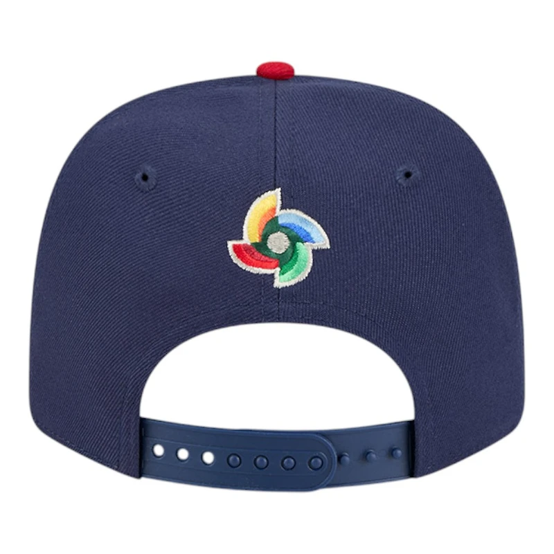USA Navy and Red 2026 World Baseball Classic WBC New Era 9SEVENTY Stretch Snapback Hat