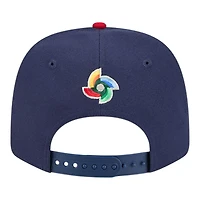 USA Navy and Red 2026 World Baseball Classic WBC New Era 9SEVENTY Stretch Snapback Hat