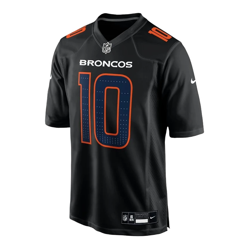 Denver Broncos Bo Nix Nike Carbon Black Fashion Game Jersey