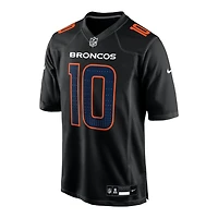Denver Broncos Bo Nix Nike Carbon Black Fashion Game Jersey