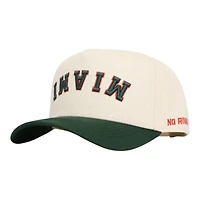 Miami Hurricanes Upside Down Logo No Rivals Snapback Hat