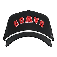 Georgia Bulldogs Black Upside Down Logo No Rivals Snapback Hat