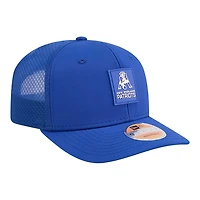 New England Patriots Royal Blue 2025 NFL Sideline New Era 9SEVENTY Trucker Adjustable Snapback Hat