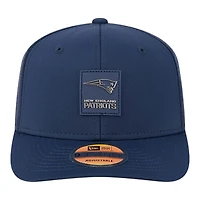 New England Patriots Navy 2025 NFL Sideline New Era 9SEVENTY Trucker Adjustable Snapback Hat