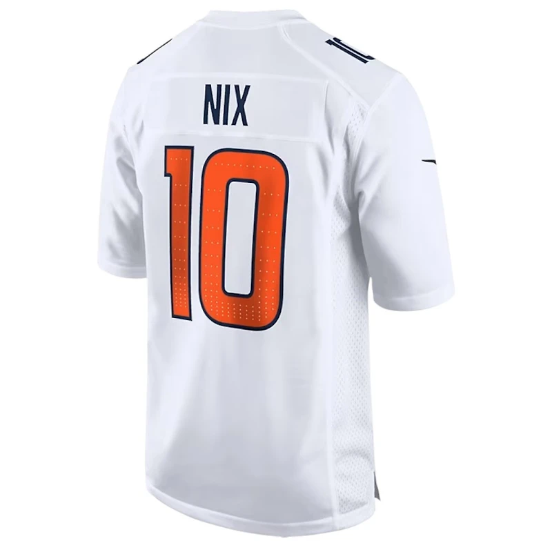Denver Broncos Bo Nix Tundra White Nike Game Jersey
