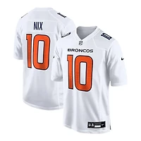 Denver Broncos Bo Nix Tundra White Nike Game Jersey