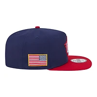 Team USA Navy and Red 2026 World Baseball Classic WBC New Era 9FIFTY A-Frame Snapback Hat
