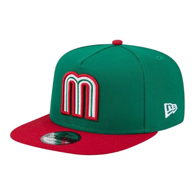 Mexico Green and Red 2026 World Baseball Classic WBC New Era 9FIFTY A-Frame Snapback Hat
